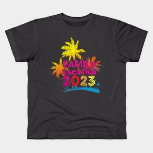 Family Vacation 2023 Beach Summer Matching for Men Women Kid Kids T-Shirt